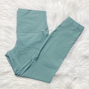 Lululemon High Rise Pant Leggings Green Sage Size 10
